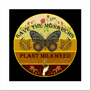 Save The Monarchs Plant Milkweed Sunset Posters and Art